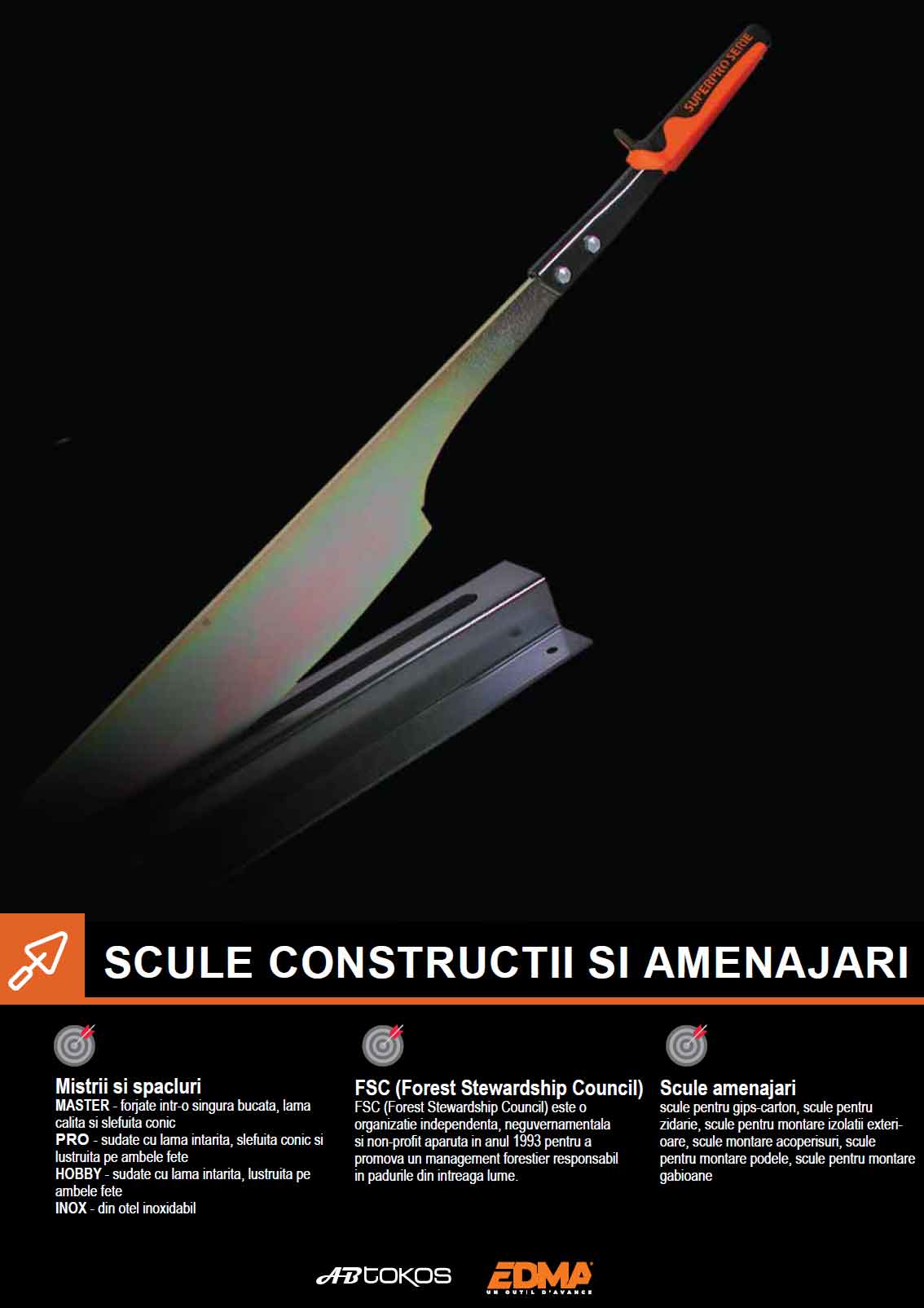 Catalog NOU - Scule pentru constructii si amenajari