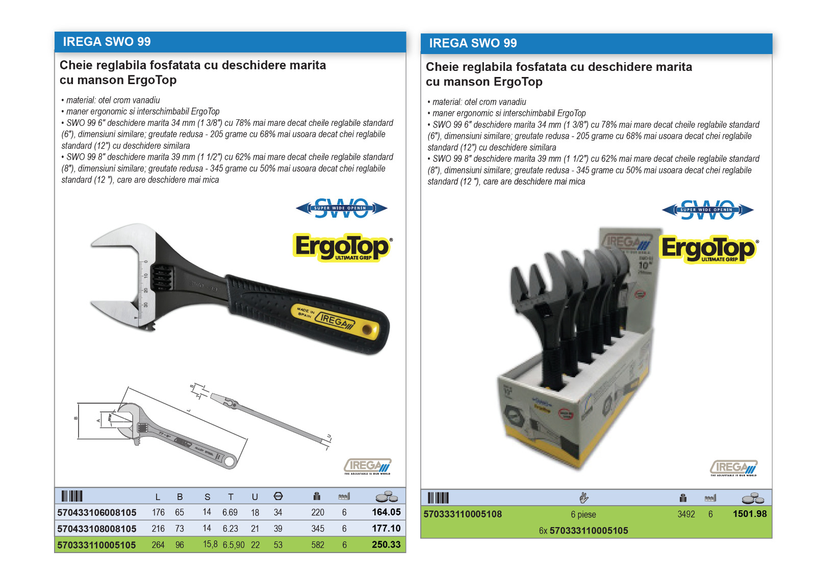 Irega SWO 99 de 10 inch