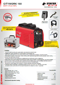 Stayer - Invertor de sudura 160 A Duty Cycle 100%
