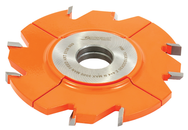 Freza cu alezaj, reglabila, pentru uluc, cu placute brazate CMS 150x6/12x30 Z=4+4 0138999S6-12