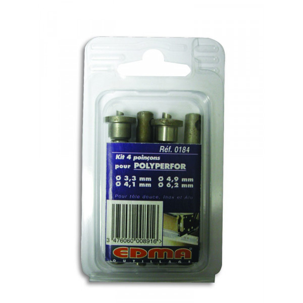 Stante pentru perforator pentru tabla POLYPERFOR, diam 3.0, 4.1, 4.9, 6.2,