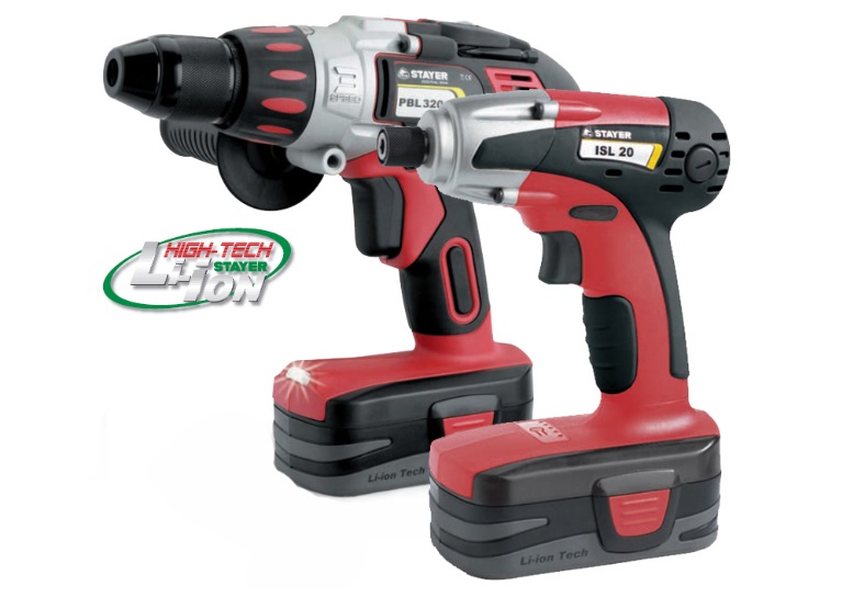 Masina de gaurit si insurubat cu percutie PBL 320PK + Masina de insurubat cu impact 20V ISL 20K in geanta STAYER