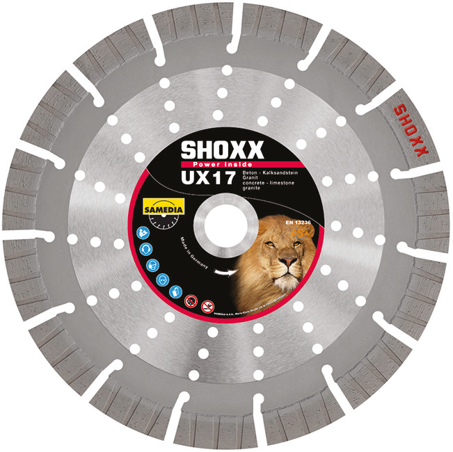 Discuri diamantate Super premium SHOXX UX17 230x22,23 SAMEDIA