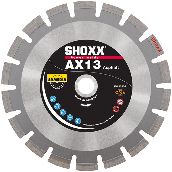 Discuri diamantate Super premium SHOXX AX13 350x25,4 SAMEDIA