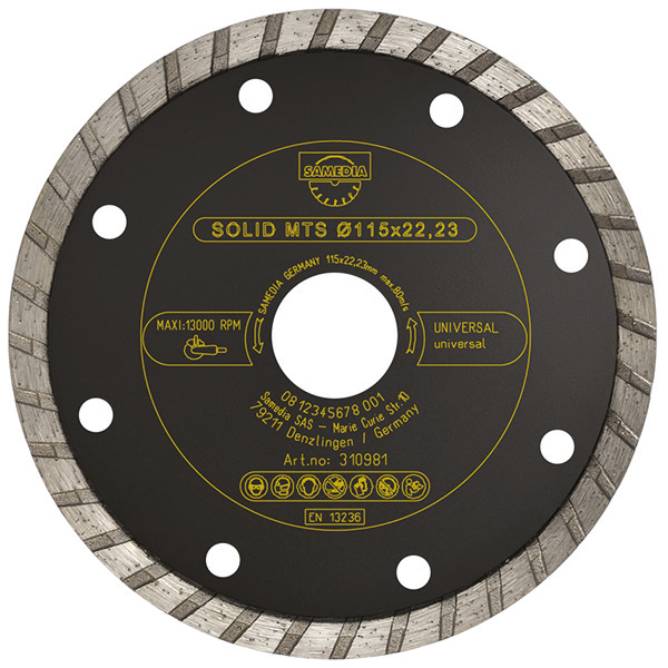 Discuri diamantate basic MTS 125x22.23 3.0x7 SAMEDIA