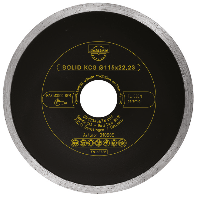 Discuri diamantate basic KCS KCS 125x22.23 2.0x6 SAMEDIA