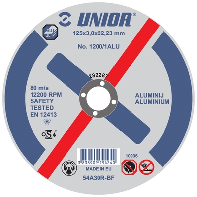 Disc abrunat pentru aluminiu Unior